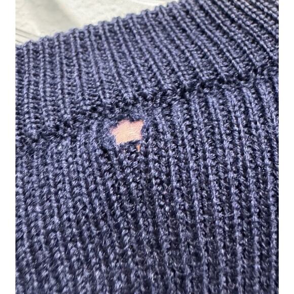 Vintage Bogner Navy Blue Rainbow Schurwool Pullover Ski Sweater Retro READ - Picture 10 of 13